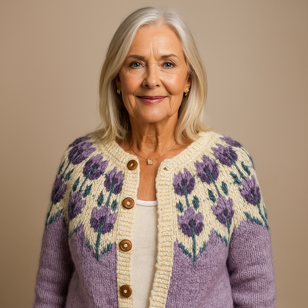 Pirjo™ - Klassinen islantilainen villaneulecardigan