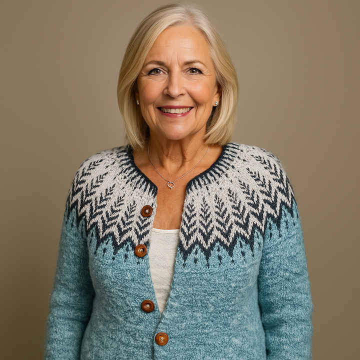 Reetta™ - Retro Islannin Villa Cardigan