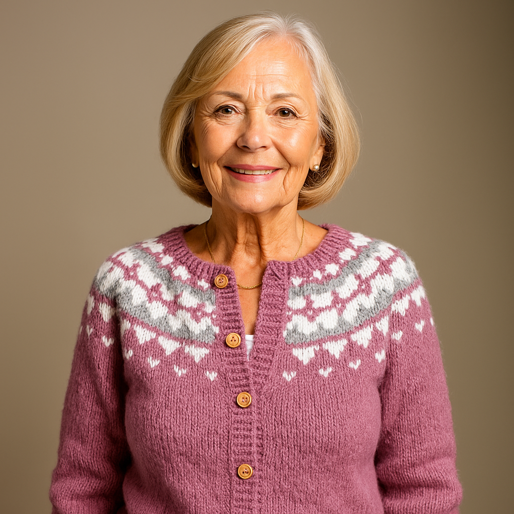 Orvokki™ - Retro islantilainen villatakki