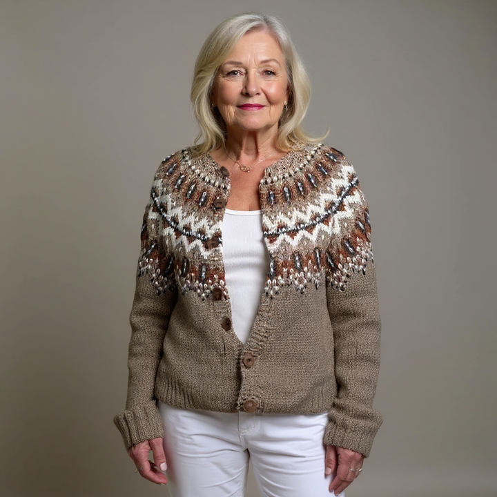 Marita™ - Klassinen Islannin Villa Vintage Neulecardigan