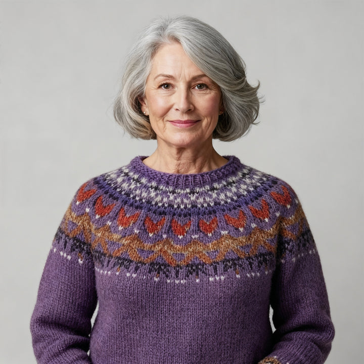 Noora™ - Vintage Islannin Villapaita