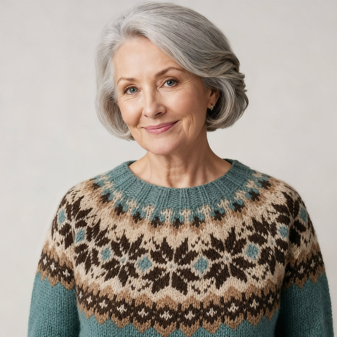 Mira™ - Vintage islantilainen neulepaita