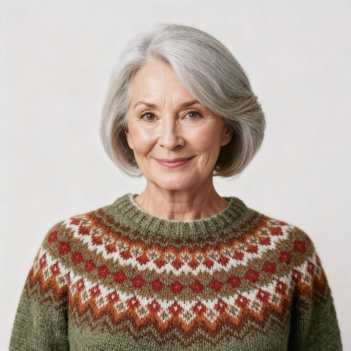 Aila™ - Vintage islantilainen neulepusero